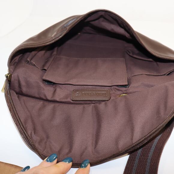 Timberland Brown Leather Crossbody Messenger Bag – Broken Clip - Picture 3 of 6